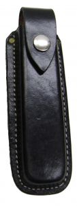 Modestone 5 1/4'' Leather Knife Multi-Tool Sheath Box Belt Loop Black