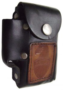 Modestone Easyriders Patch 4 3//4" Leather Cigarette/Lighter Case Belt Loop Black