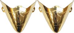 Modestone Pair Metal Toe Tips/Caps Western Filigree O/S Gold